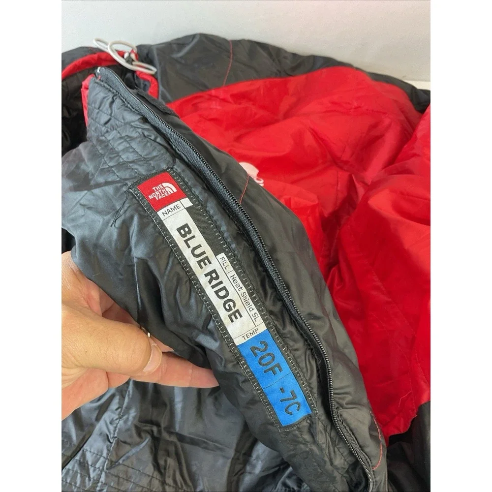 The North Face Blue Ridge Mens 20F -7C Sleeping Bag Camping Red Black